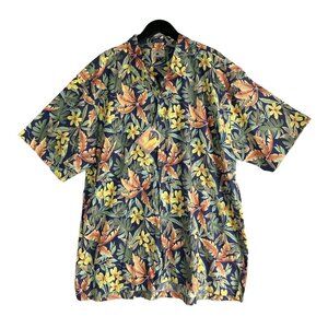 Cutter & Buck Tropical Print Hawaiian Shirt Size 2XT NWT